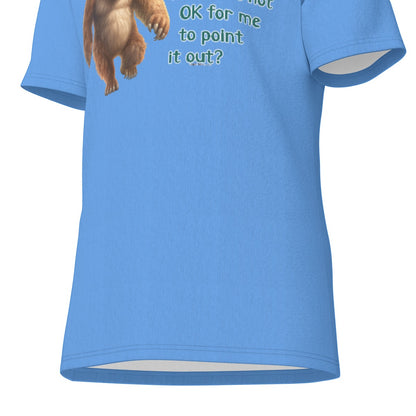 Bigfoot / Sasquatch "Why is it ok....", Unisex Short Sleeve O-Neck Cotton T Shirt