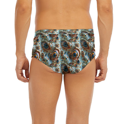Psychedelic Eyes, Men’s Polyester Triangle, Low Rise Underwear
