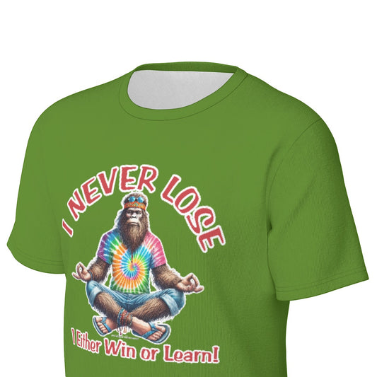 Bigfoot / Sasquatch, "I never lose..", Unisex Short Sleeve O-Neck Cotton T Shirt