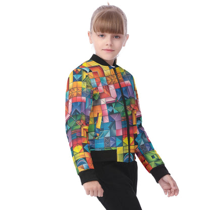 Kaleidoscope  Design, Kid’s Bomber Jacket