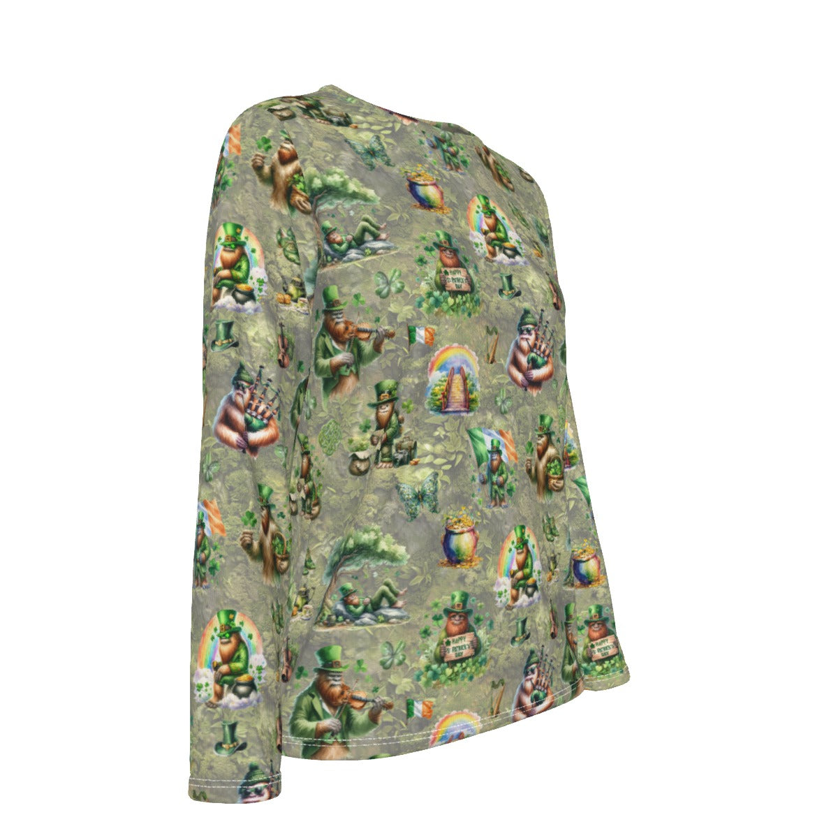 10 Bigfoot, Sasquatch Designs, Women’s Cotton Oversized Tee Shirt