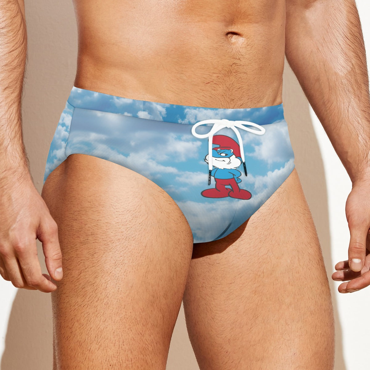 Papa Smurf "Who's Your Daddy",  Men's Drawstring Swim Briefs