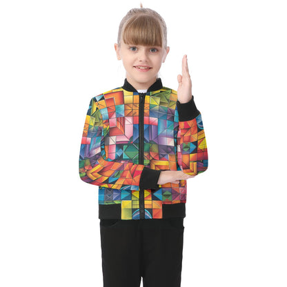Kaleidoscope  Design, Kid’s Bomber Jacket