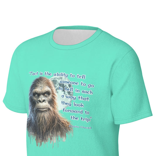 Bigfoot / Sasquatch "Tack is the ability...", Unisex Short Sleeve O-Neck Cotton T Shirt