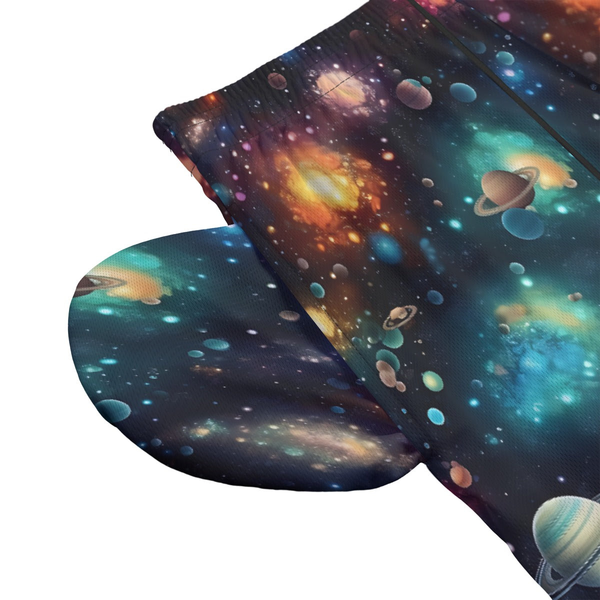 12 Galaxy / Space Designs, Men’s Sports, Pocketed Shorts