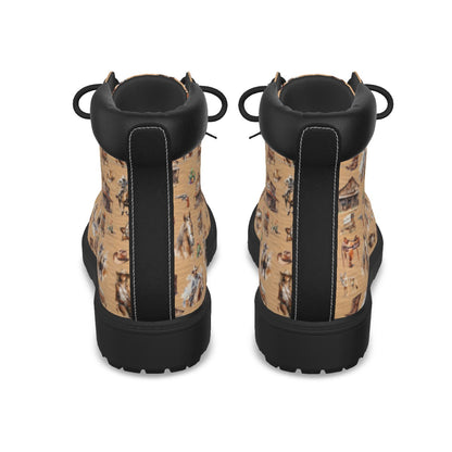 Misc AWESOME Designs Women's Martin Short Boots. Set 1 of 2
