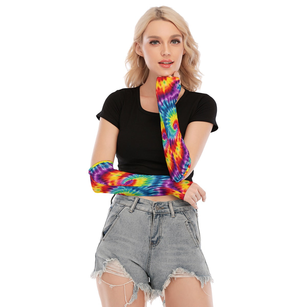 Tie Dye 19 Designs, Unisex long Gloves