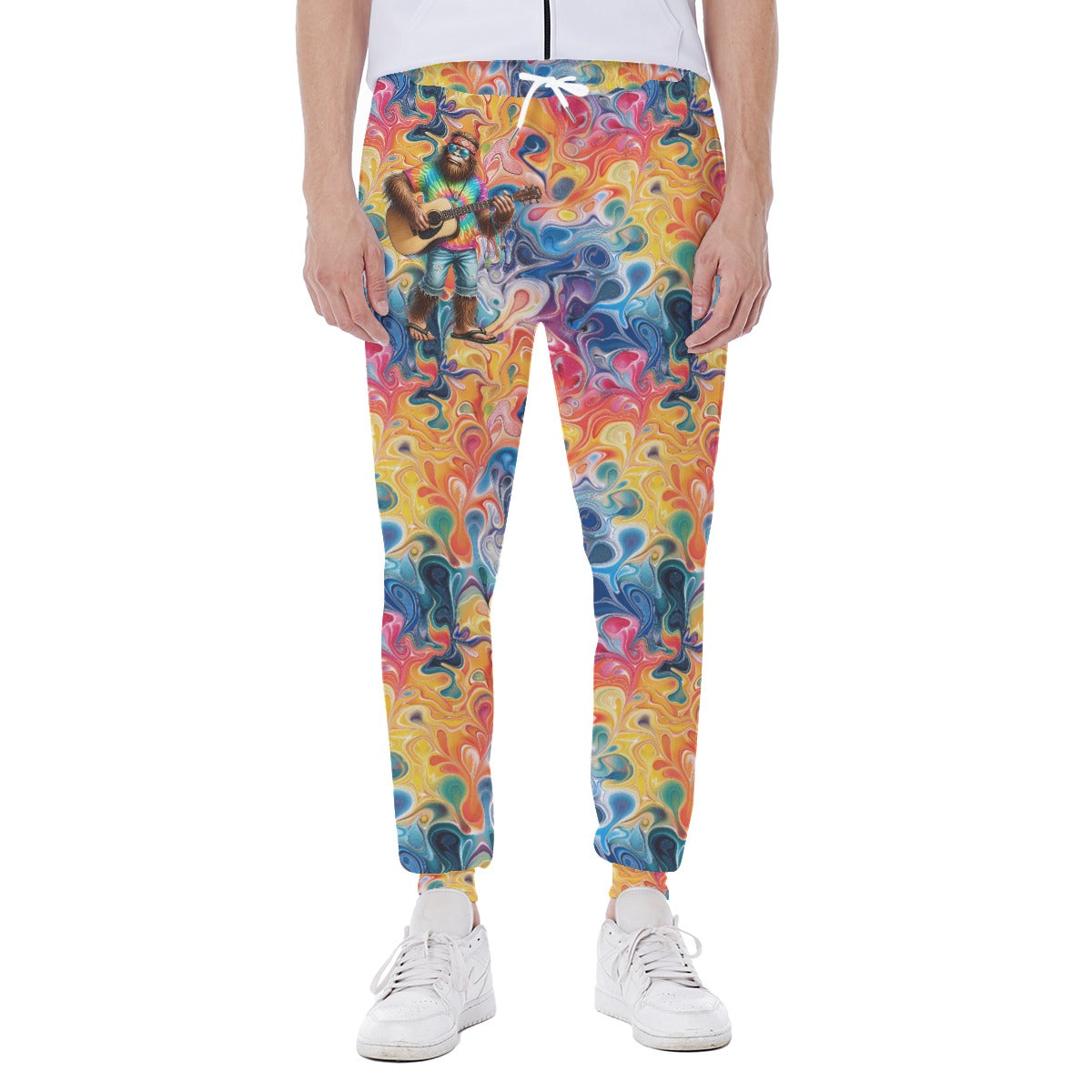 Hippie Bigfoot / Sasquatch, Men’s Sweatpants w/ Back Pocket