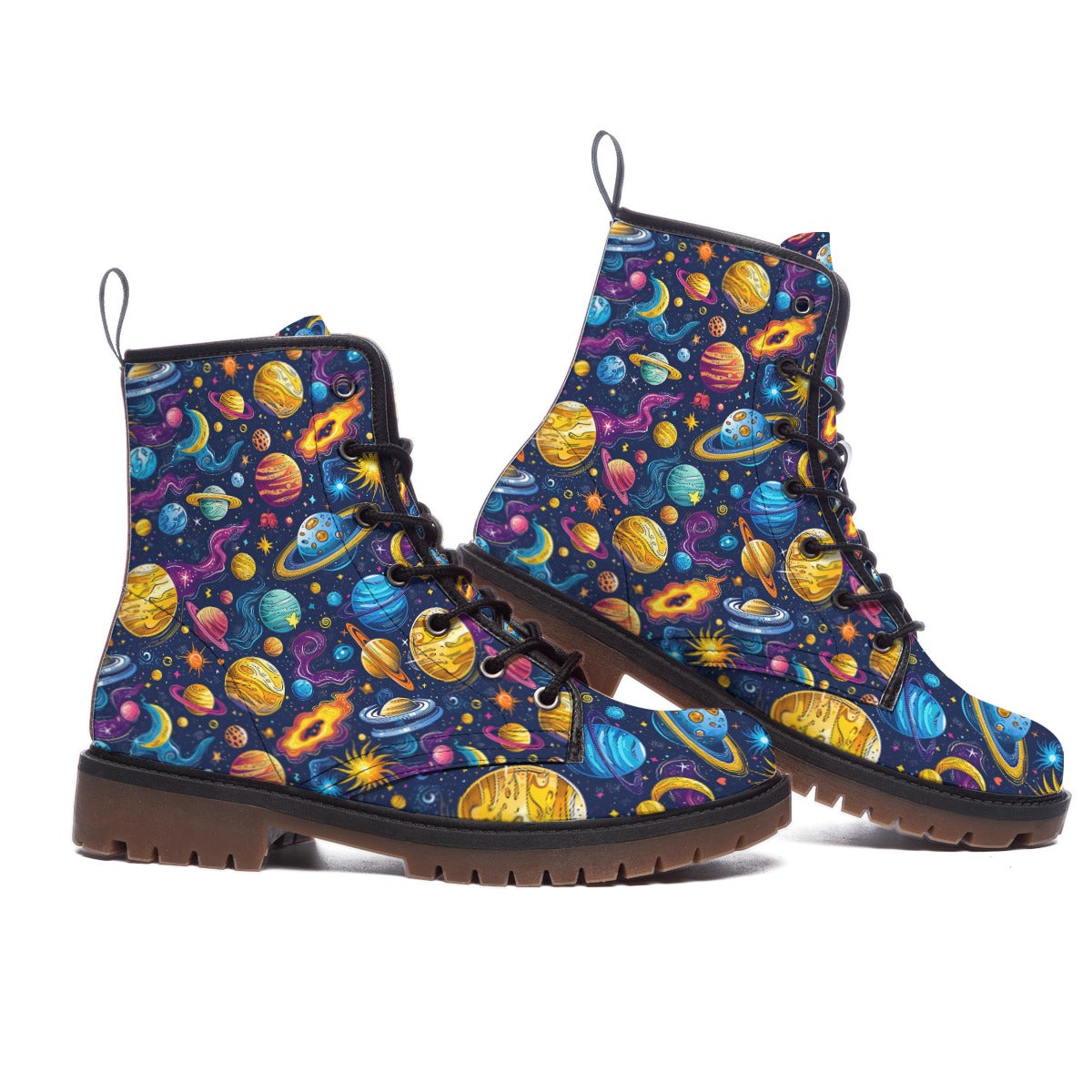 12 Galaxy / Outer Space Designs, Men’s Martin Short Boots