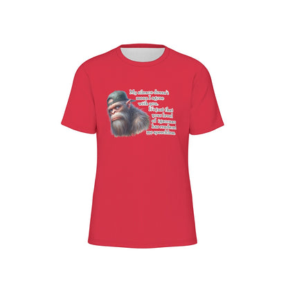 Bigfoot / Sasquatch "My silence doesn't mean..", O Neck Cotton T Shirt