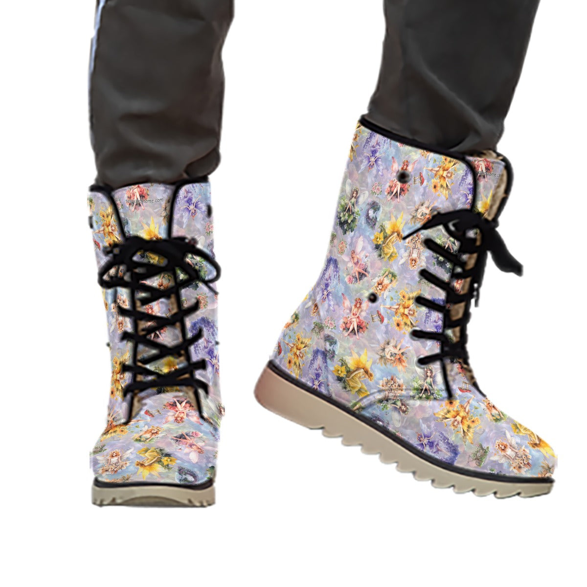6 Fairy Designs, Women’s Plush Velvet Lined Boots