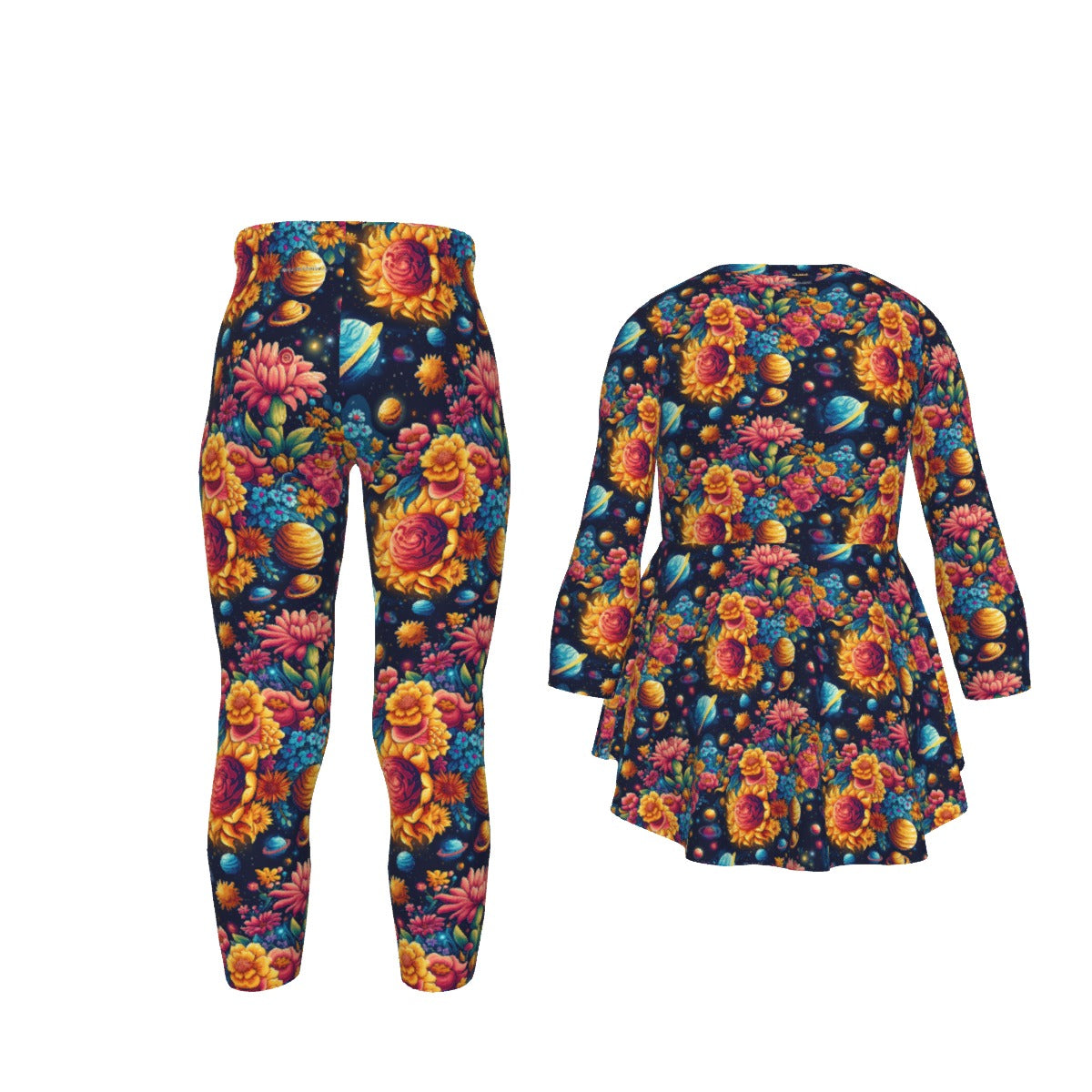 12 Galaxy / Outer Space Designs, Girl’s 2 Piece Casual Suit