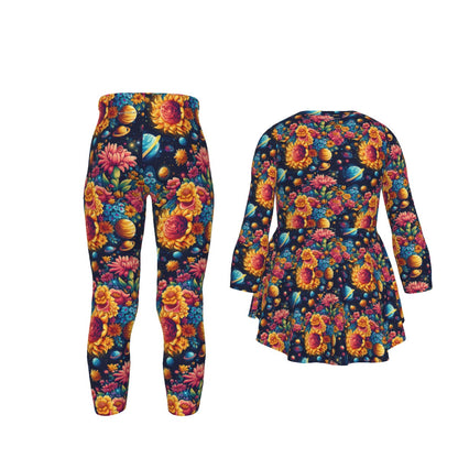 12 Galaxy / Outer Space Designs, Girl’s 2 Piece Casual Suit