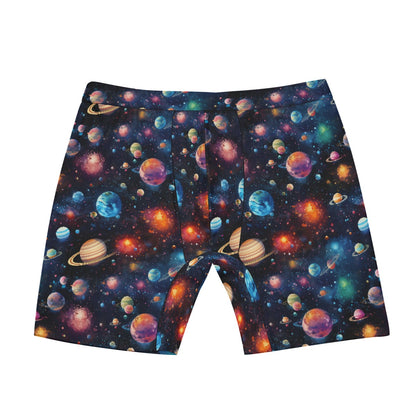 12 Galaxy, Outer Space Men’s Long Boxer Briefs