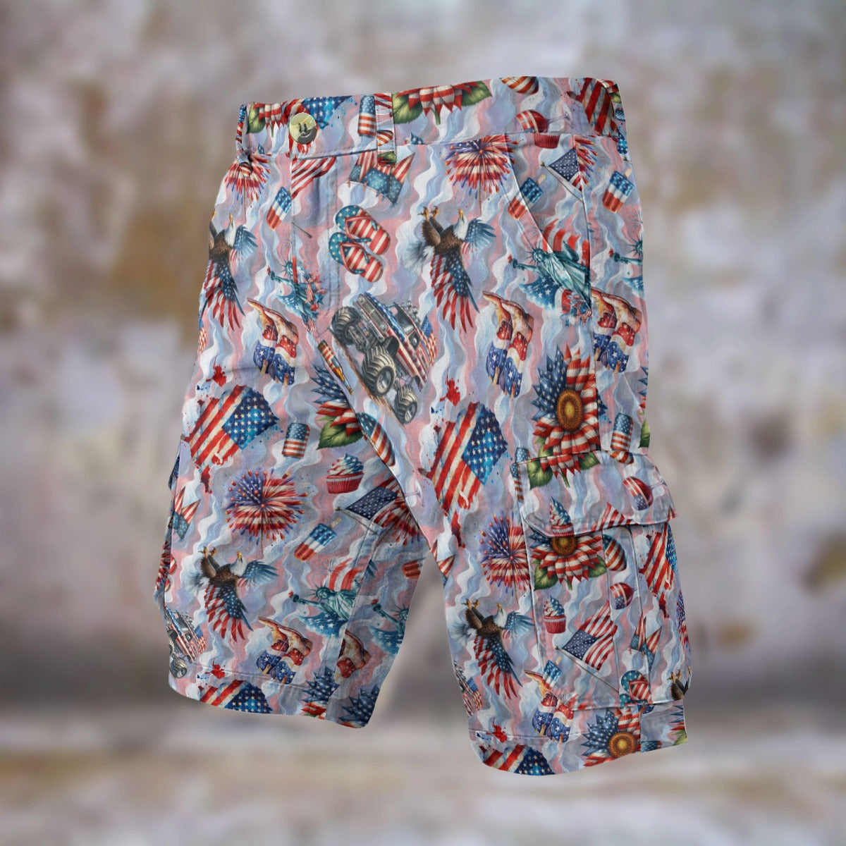 8 Awesome Patriotic Designs, Men’s Cargo Shorts