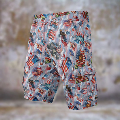 8 Awesome Patriotic Designs, Men’s Cargo Shorts