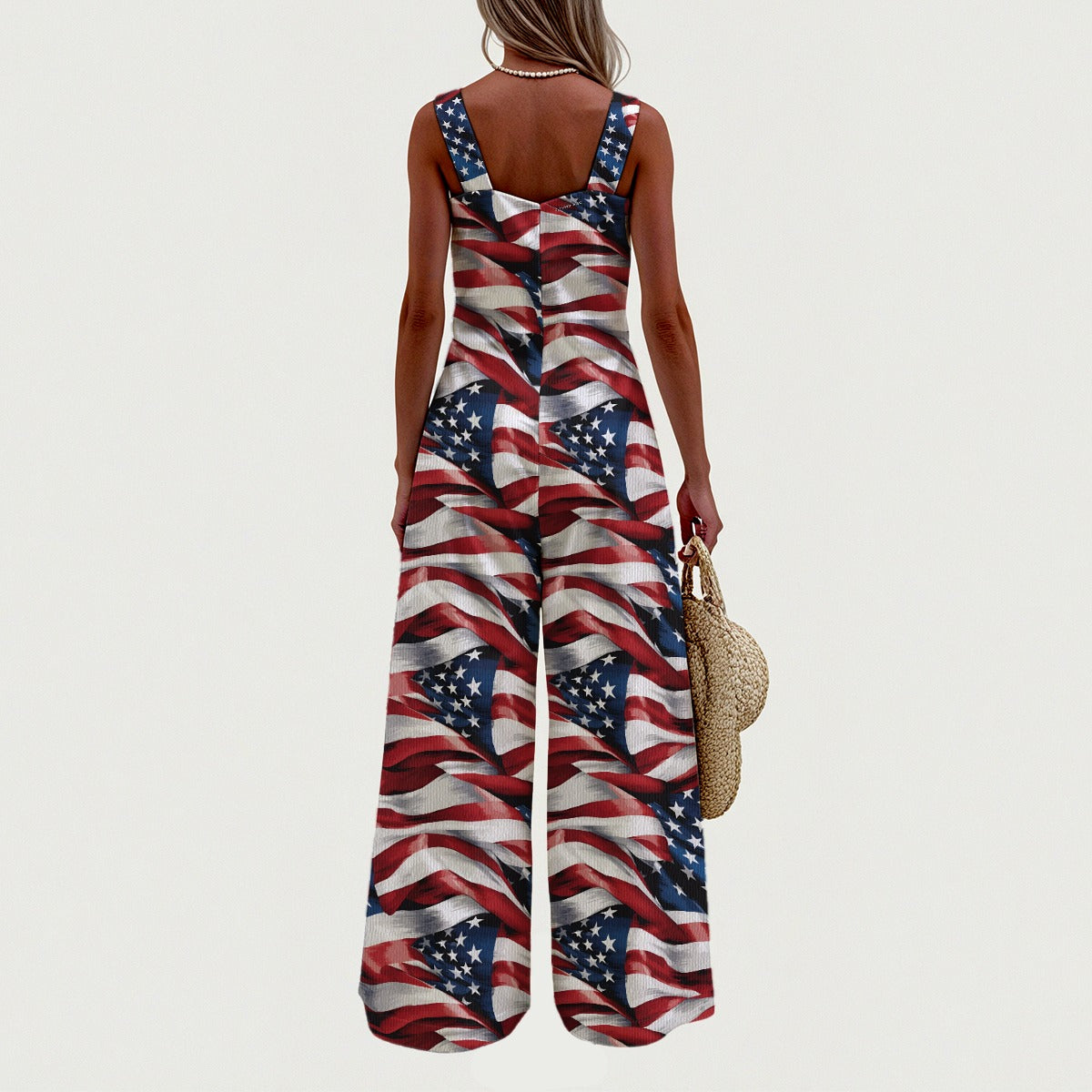 Patriot Donald Trump, Women’s Wide Leg Jumpsuit