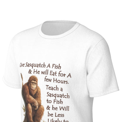 Bigfoot / Sasquatch, "Give a Sasquatch..", Unisex Short Sleeve O-Neck Cotton T Shirt