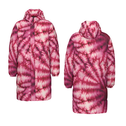 10 Tie Dye Designs, Long Down Jacket / Coat