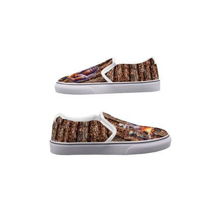 Bigfoot, Sasquatch Kids Slip On Canvas Sneakers, Slip On Shoes, No Touch Shoes