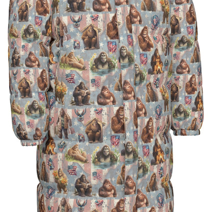 10 Bigfoot / Sasquatch Designs, Long Down Jacket / Coat