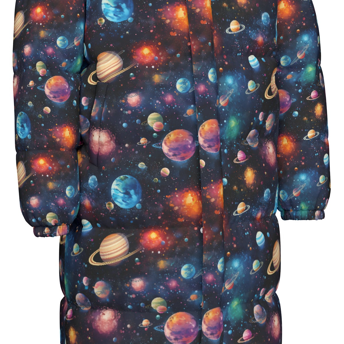 12 Galaxy / Outer Space, Long Down Jacket / Coat