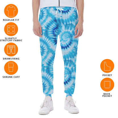 10 Tie Dye Designs, Men’s Sweatpants w/ Back Pocket