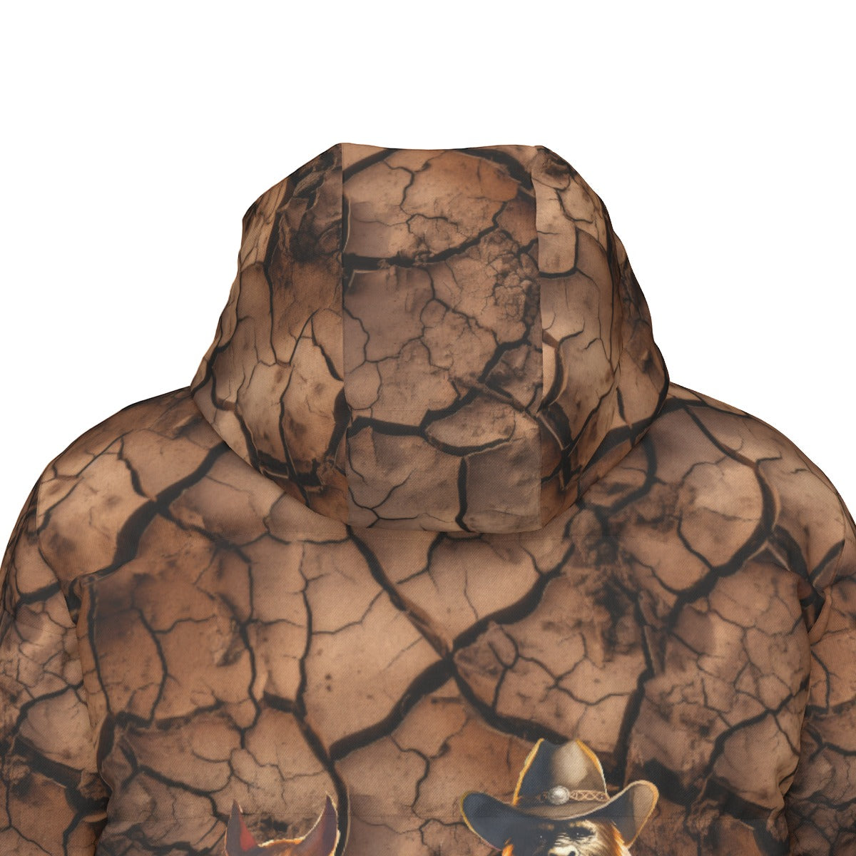 Bigfoot / Sasquatch Cowboy, Long Down Jacket / Coat