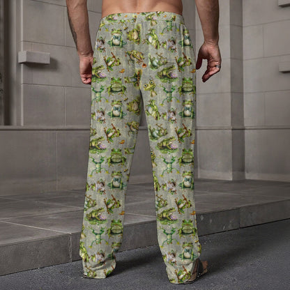 10 Animal Designs, Men’s Loose Casual Pants W/ Pocket