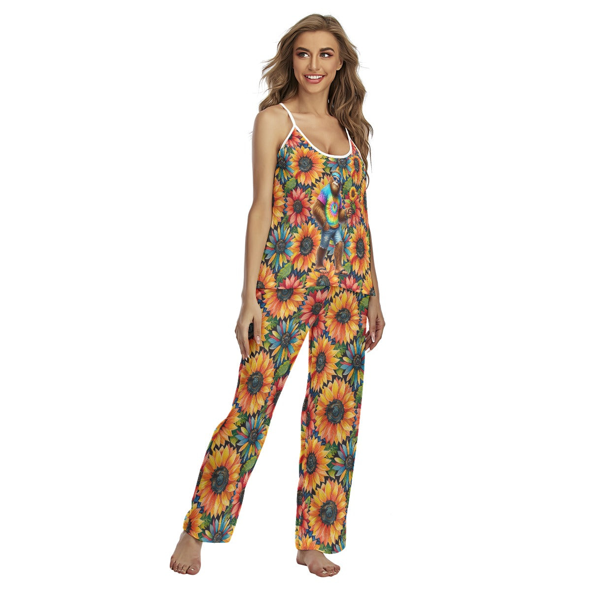 Daisies & Bigfoot, Women's Cami Pajamas Set