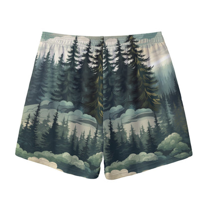 Sasquatch Themed, Men’s Sports, Pocketed Shorts