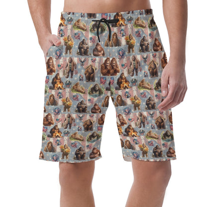 10 Bigfoot / Sasquatch Designs, Men’s Lightweight Casual Shorts