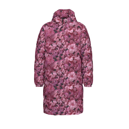 10 Flower Designs, Long Down Jacket / Coat