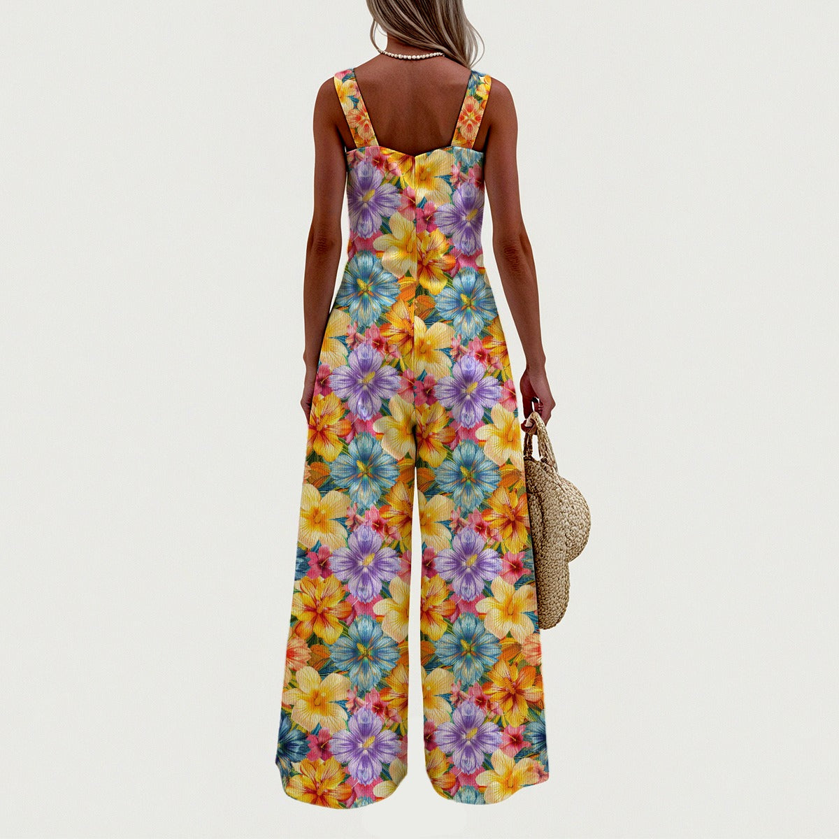 Bigfoot & Flowers, Women’s Wide Leg Jumpsuit