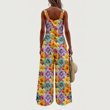 Bigfoot & Flowers, Women’s Wide Leg Jumpsuit