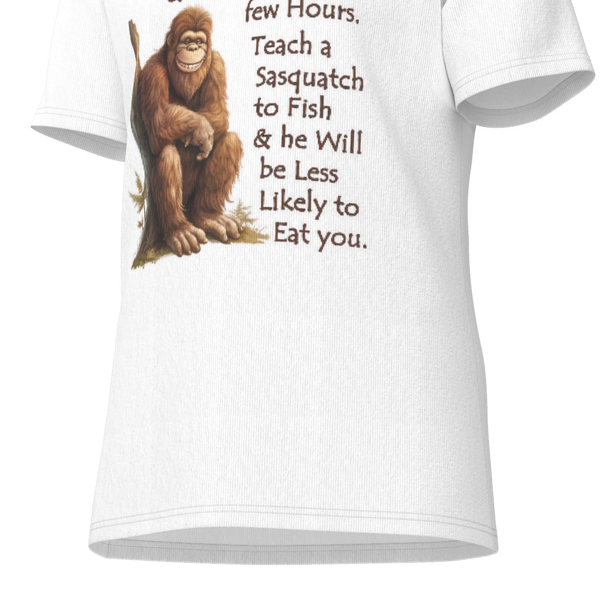 Bigfoot / Sasquatch, "Give a Sasquatch..", Unisex Short Sleeve O-Neck Cotton T Shirt