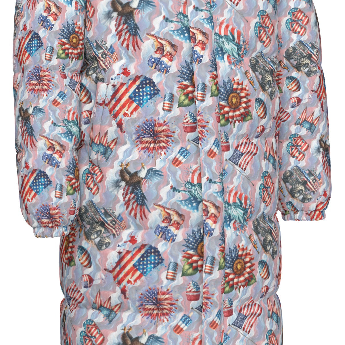 8 Patriot Designs, Long Down Jacket / Coat