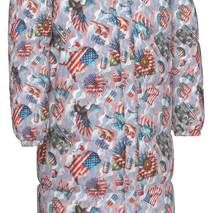 8 Patriot Designs, Long Down Jacket / Coat
