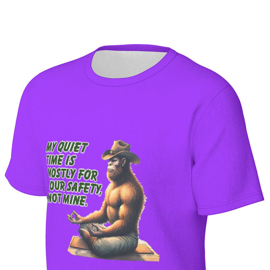 Bigfoot / Sasquatch "My quiet time..", O Neck Cotton T Shirt