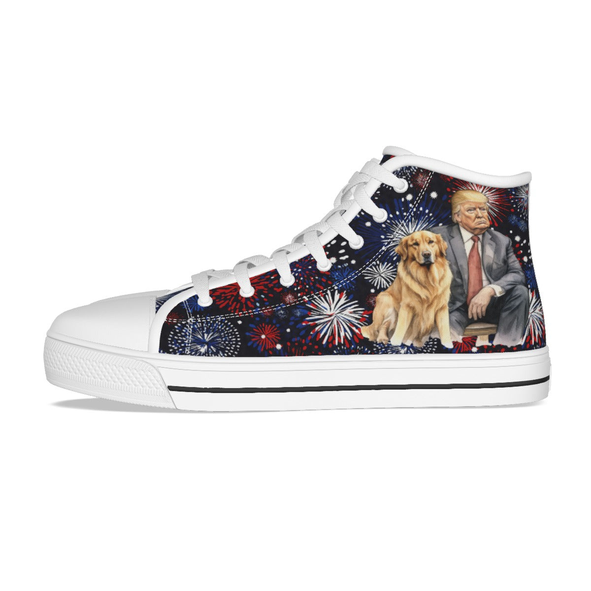 Donald Trump Cat & Dog, Kids Canvas Sneaker, Tennis Shoes