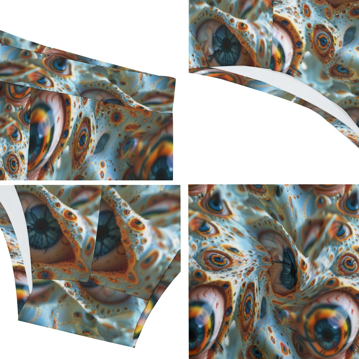Psychedelic Eyes, Men’s Polyester Triangle, Low Rise Underwear