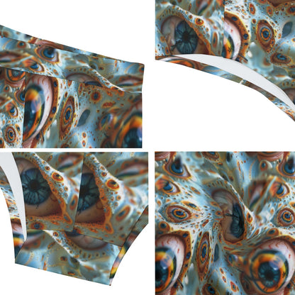 Psychedelic Eyes, Men’s Polyester Triangle, Low Rise Underwear