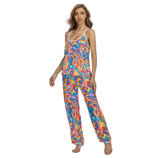 Kaleidoscope Colors, Women's Cami Pajamas Set