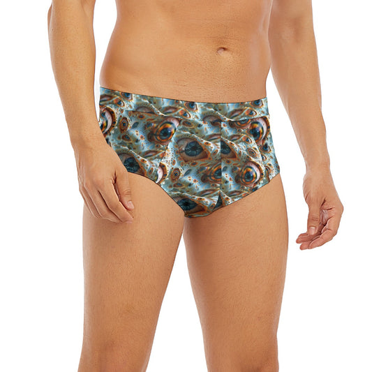 Psychedelic Eyes, Men’s Polyester Triangle, Low Rise Underwear