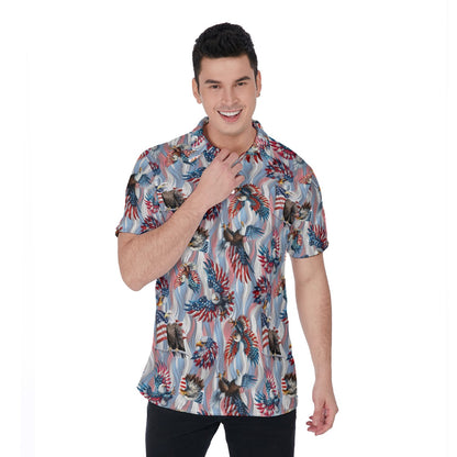 8 Patriotic Designs, Men's Polo Shirts