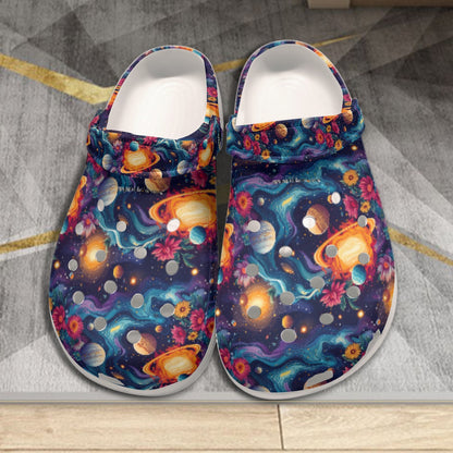 12 Galaxy / Outer Space Women's Classic Clogs
