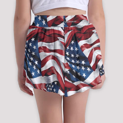 Donald Trump Dancing, Girls Sports Culottes, Butterfly Shorts w/ Pocket