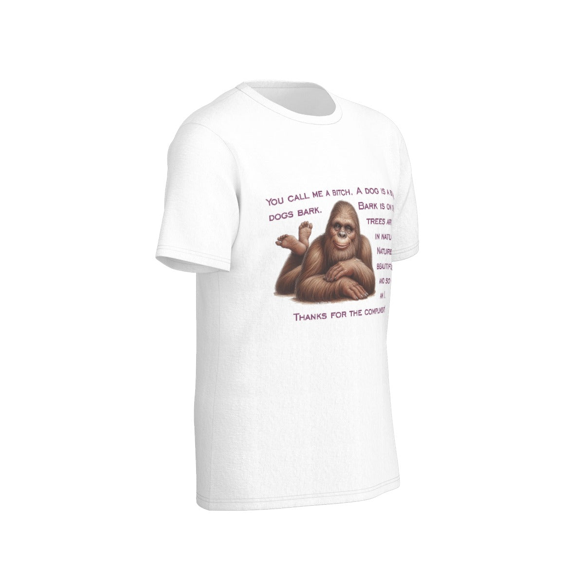 Bigfoot / Sasquatch "You call me..", Unisex Short Sleeve O-Neck Cotton T Shirt