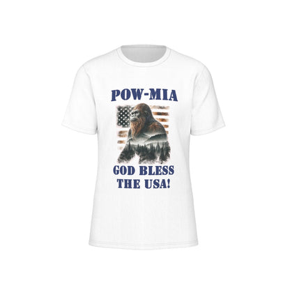Bigfoot / Sasquatch, POW / MIA,  O Neck Cotton T Shirt