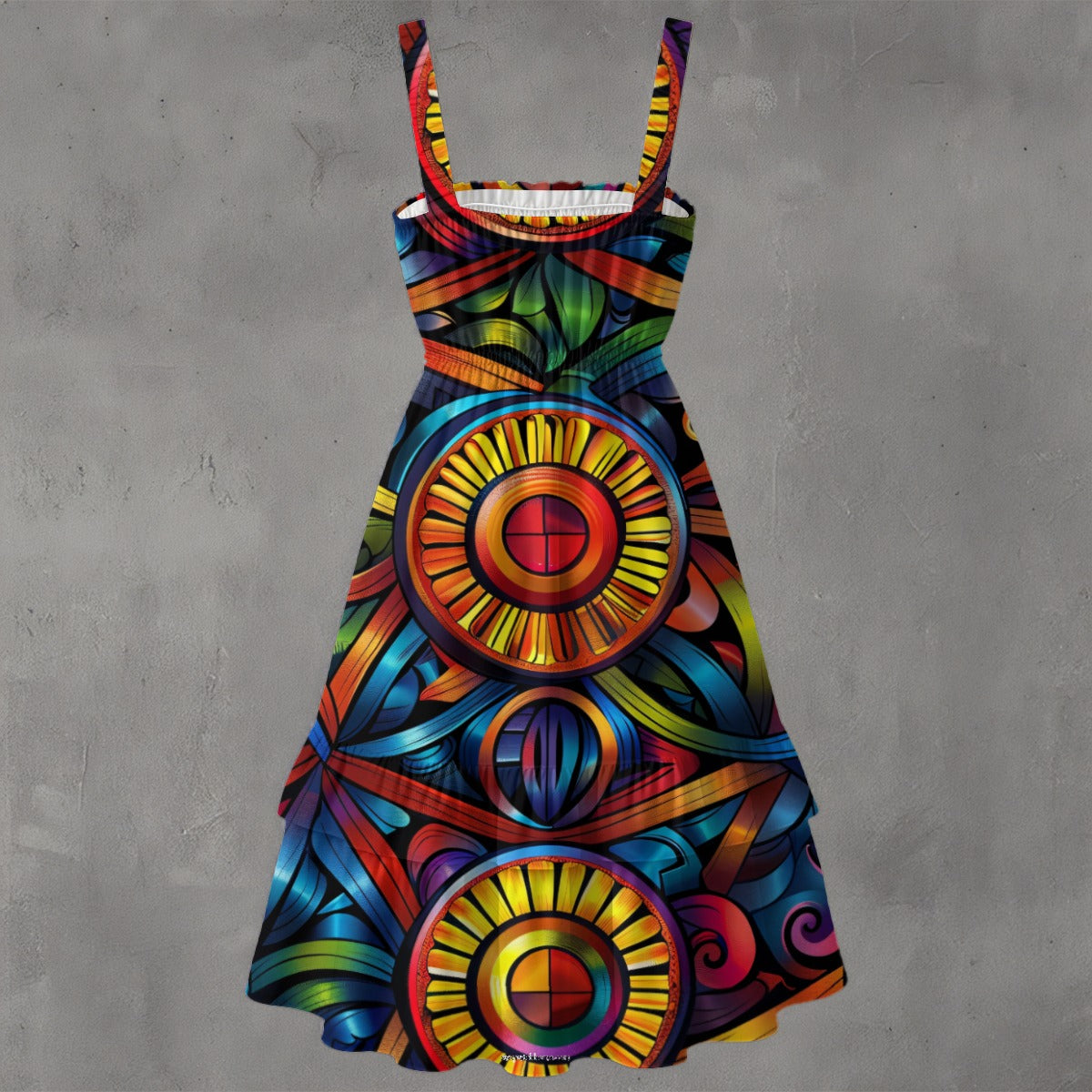 Hippie Bigfoot / Sasquatch, Women’s Ruffle Hem Dress